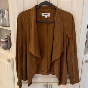 BB Dakota Faux Suede Draped Jacket – Size Medium